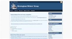 Desktop Screenshot of birminghamwriters.org